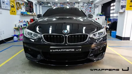Bmw랩핑 428i그릴데칼 프론트보강바 그릴바 프론트바 부분랩핑 / 천안 불당동