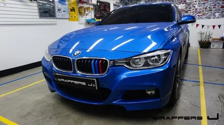BMW G20 320d 사이드데칼M퍼모먼스데칼 부분랩핑 동작구랩핑 잘하는곳 / 천안 불당동