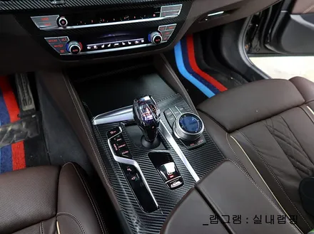 천안랩핑 BMW M550i  : 카본블랙무광 실내랩핑 / 천안 불당동
