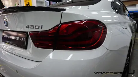 루프스킨bmw 430i 라이트필름 자동차랩핑 전문 용산랩핑 _[래퍼스제이] / 천안 불당동