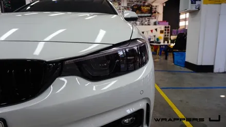 루프스킨bmw 430i 라이트필름 자동차랩핑 전문 용산랩핑 _[래퍼스제이] / 천안 불당동
