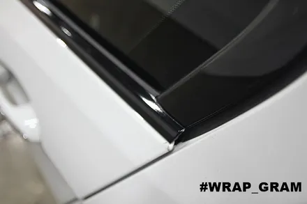 BMW크롬죽이기 5시리즈 윈도우몰딩랩핑 :: / 천안 불당동