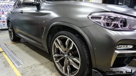 천안전체랩핑 BMW X4 사틴다크바솔트 :: / 천안 불당동
