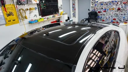 루프스킨bmw 430i 라이트필름 자동차랩핑 전문 용산랩핑 _[래퍼스제이] / 천안 불당동