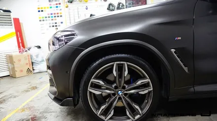 천안전체랩핑 BMW X4 사틴다크바솔트 :: / 천안 불당동