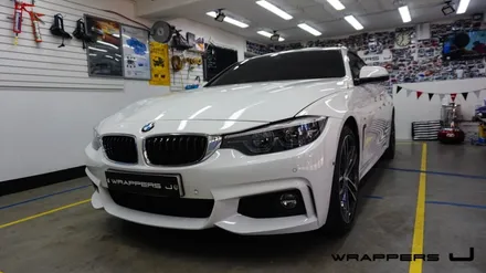 루프스킨bmw 430i 라이트필름 자동차랩핑 전문 용산랩핑 _[래퍼스제이] / 천안 불당동