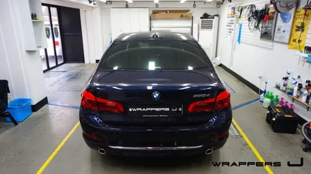 BMW520d G30 실내랩핑 천안카본랩핑 부분랩핑 블랙브러쉬 강서구[래퍼스제이] / 천안 불당동