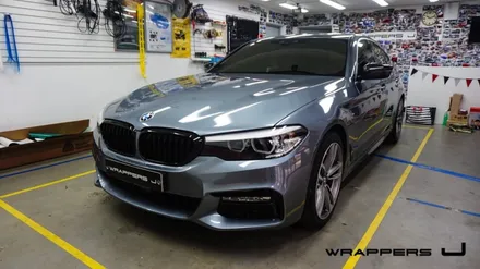 양천구 BMW랩핑 520d카본랩핑 안개등하단 부분랩핑 카스킨 시공은 역시 !! / 천안 불당동