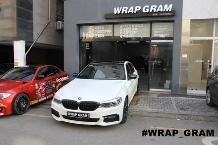 청주BMW랩핑 루프스킨 M퍼포먼스데칼 G30 필수랩핑 :: / 천안 불당동