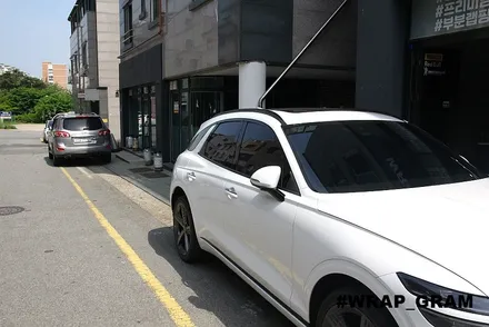 제네시스GV70크롬죽이기 부분랩핑 으로 시선을 압도하다 :: / 천안 불당동