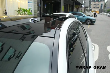 청주랩핑 BMW루프스킨 크롬죽이기 화려한 변화 :: / 천안 불당동