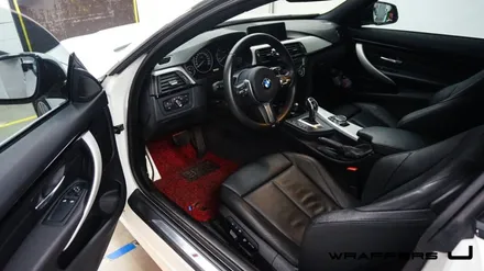 서울 마포구 공덕 bmw428i 카스킨 부분데칼 실내랩핑 전문 / 천안 불당동