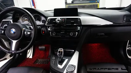 서울 마포구 공덕 bmw428i 카스킨 부분데칼 실내랩핑 전문 / 천안 불당동