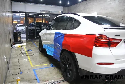 BMW 레이싱데칼 부분랩핑 X4의 화려한 변신 :: / 천안 불당동
