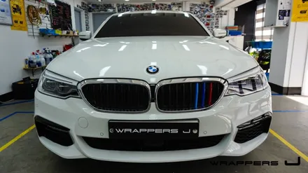 영등포BMW G30 520d  M삼색데칼 그릴랩핑 M삼색 M부분랩핑 M데칼 / 천안 불당동