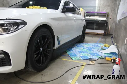청주BMW랩핑 루프스킨 M퍼포먼스데칼 G30 필수랩핑 :: / 천안 불당동