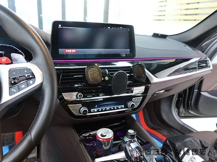 천안랩핑 BMW M550i  : 카본블랙무광 실내랩핑 / 천안 불당동