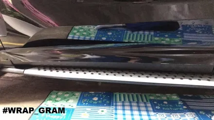블랙팰리세이드 크롬죽이기 도어몰딩랩핑 그릴랩핑 !!! / 천안 불당동