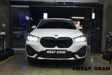 BMW X1 그릴랩핑 더욱 강력한 모습으로 변신하다 :: / 천안 불당동