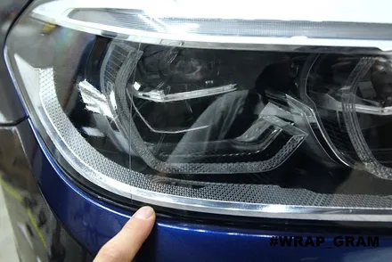 BMW 5시리즈 크롬죽이기 PPF헤드라이트 재시공 후기 :: / 천안 불당동