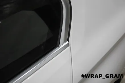 BMW크롬죽이기 5시리즈 윈도우몰딩랩핑 :: / 천안 불당동