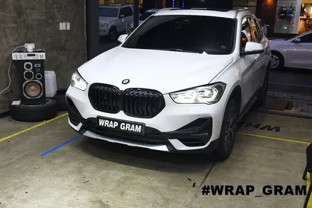 BMW X1 그릴랩핑 더욱 강력한 모습으로 변신하다 :: / 천안 불당동