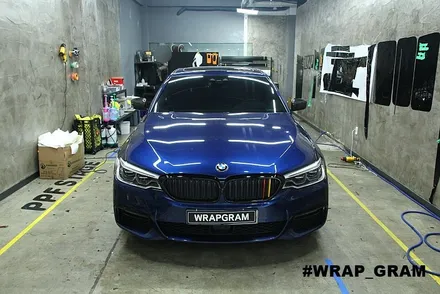 BMW 5시리즈 크롬죽이기 PPF헤드라이트 재시공 후기 :: / 천안 불당동