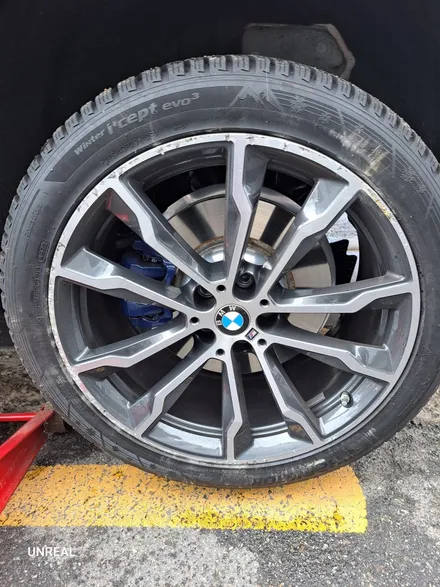 BMW X3 - X3휠스크레치, 자동차휠긁힘수리, 언리얼자동차외형복원(이매동/서현동/분당동/수내동/정자동) / 분당구 서현동