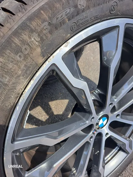 BMW X3 - X3휠스크레치, X3순정휠복원, 자동차휠수리견적비교, 언리얼자동차외형복원(대장동/운중동/백현동/삼평동/판교) / 분당구 서현동