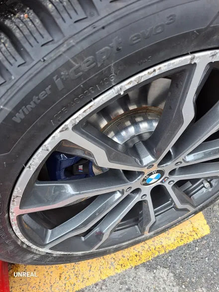 BMW X3 - X3휠스크레치, 자동차휠긁힘수리, 언리얼자동차외형복원(이매동/서현동/분당동/수내동/정자동) / 분당구 서현동