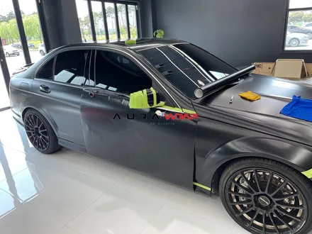 벤츠C63 AMG 부분 재시공 랩핑은 전문점에서 아우라랩 확실하네요. / 천안 신부동