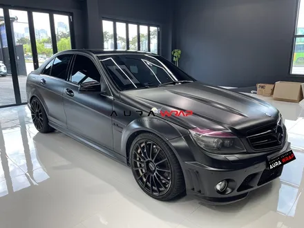 벤츠C63 AMG 부분 재시공 랩핑은 전문점에서 아우라랩 확실하네요. / 천안 신부동
