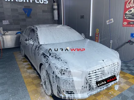 제네시스 EQ900 전체랩핑 이보다 더 잘할 수 없다 경력은 업체는 다르네요 / 천안 신부동