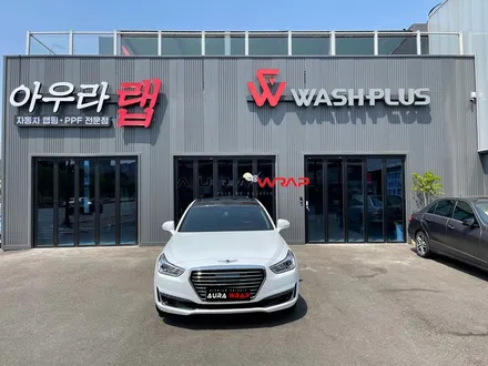 제네시스 EQ900 전체랩핑 이보다 더 잘할 수 없다 경력은 업체는 다르네요 / 천안 신부동
