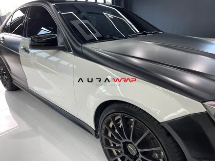벤츠C63 AMG 부분 재시공 랩핑은 전문점에서 아우라랩 확실하네요. / 천안 신부동