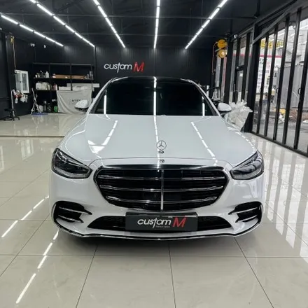 천안/평택/안성/오산/용인/동탄랩핑 벤츠 S400d 사고차량 기존 랩핑 제거 고광택 화이트 전체랩핑 / 평택 도일동