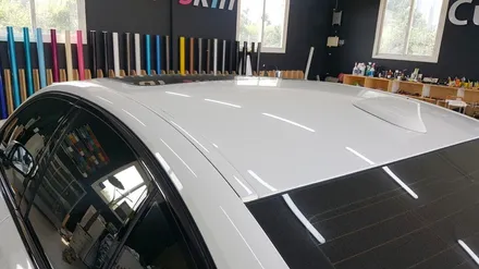 안성랩핑 전문점 커스텀엠 : BMW520D 루프스킨 및 라이트PPF 보호필름시공으로 프리미엄 차로 변신! / 평택 도일동