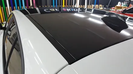 평택랩핑 당진랩핑 전문 커스텀엠 : BMW118D 루프스킨으로 이제 먼지걱정, 오염 걱정 덜어요~ / 평택 도일동