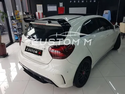 송탄랩핑 벤츠A45 AMG 라이트필름 시공으로 톤 다운 / 평택, 안성, 천안