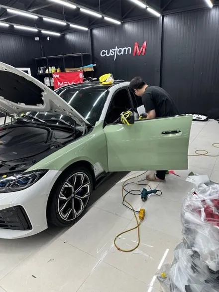 [평택랩핑] BMW I4 사고보험 전체랩핑! 아산/안성/오산/평택 랩핑샵 커스텀엠입니다. / 평택 도일동