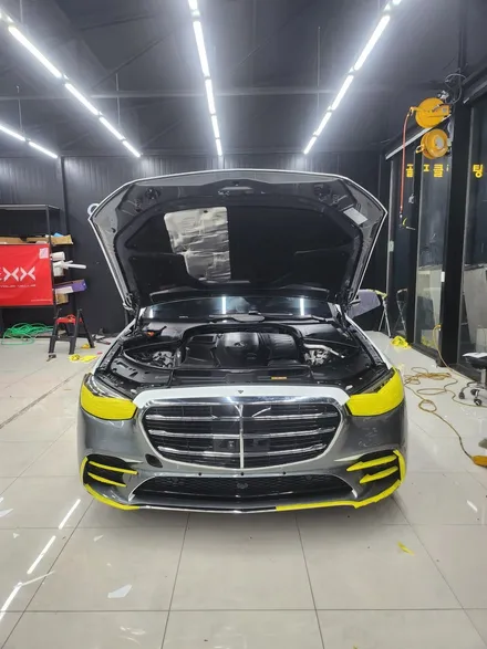평택PPF/평택랩핑 벤츠 S400d 전체 컬러PPF 사틴화이트 시공 색상변경과 도장보호까지 확실하게! / 평택 도일동