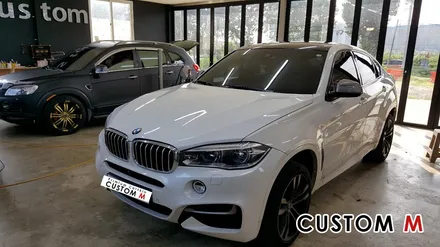 화성랩핑 평택자동차랩핑 전문샵 커스텀엠 : BMW X6 루프스킨 시공으로 멋에 멋을 살리다! / 평택 도일동