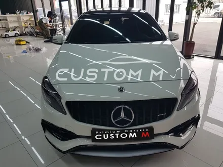 송탄랩핑 벤츠A45 AMG 라이트필름 시공으로 톤 다운 / 평택, 안성, 천안