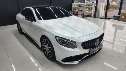 [평택 랩핑] 벤츠 s 쿠페 사틴 화이트 펄 전체 랩핑 시공기 ㅣ 랩핑 전문 업체 커스텀엠 / 평택, 안성, 천안