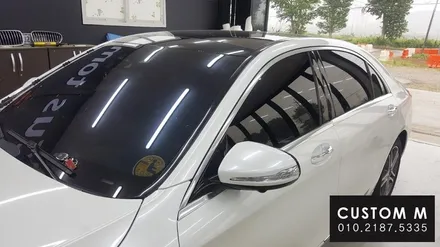 평택 랩핑.카스킨 최저가 \'내 차 꾸미기\'  대작전~~! / 벤츠 S400 전체랩핑 에이버리 화이트펄 by.커스텀엠 / 평택 도일동