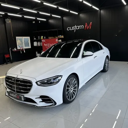 평택PPF/평택랩핑 벤츠 S400d 전체 컬러PPF 사틴화이트 시공 색상변경과 도장보호까지 확실하게! / 평택 도일동
