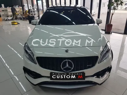 송탄랩핑 벤츠A45 AMG 라이트필름 시공으로 톤 다운 / 평택, 안성, 천안