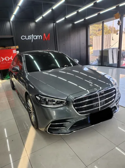 평택PPF/평택랩핑 벤츠 S400d 전체 컬러PPF 사틴화이트 시공 색상변경과 도장보호까지 확실하게! / 평택 도일동