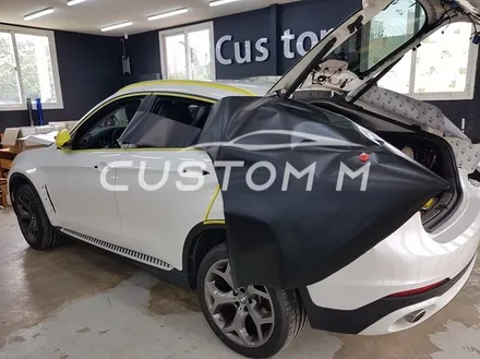 송탄랩핑 BMW X6 전체랩핑 3M사틴블랙(반무광)시공 / 평택, 안성, 천안