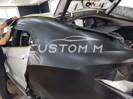송탄랩핑 BMW X6 전체랩핑 3M사틴블랙(반무광)시공 / 평택, 안성, 천안